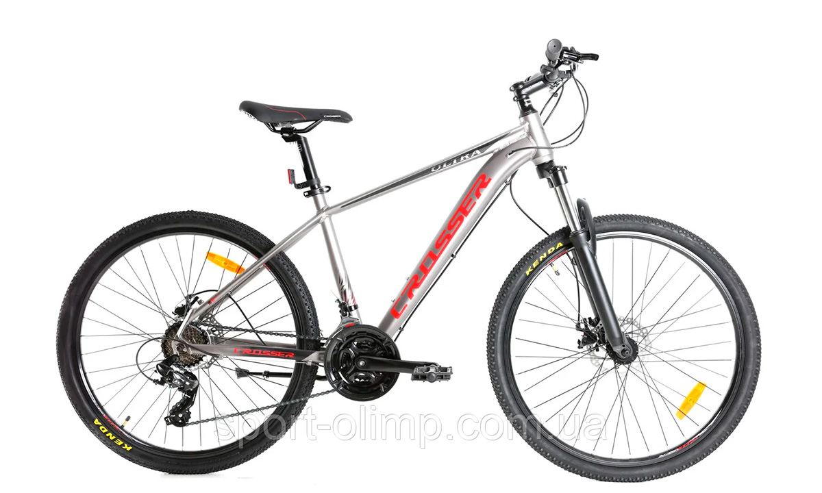 Фотографія Велосипед Crosser Ultra Hidr 26" 2021, розмір М, сірий